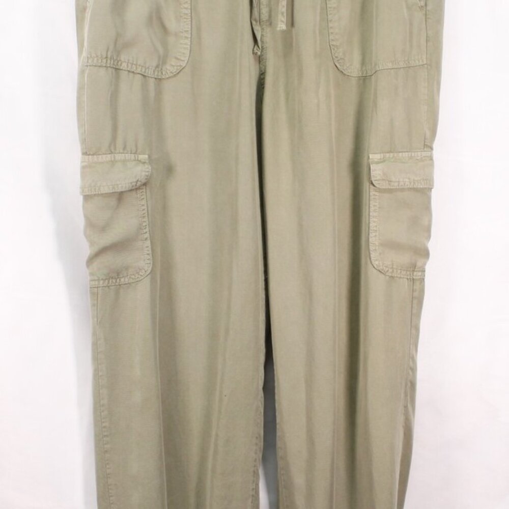 Love Tree 100% Tencil Olive Green Cargo Long Pants Size Large RN 158030